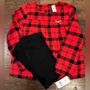 NWT Carter’s 2-Piece Plaid Outfit